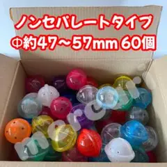 空カプセル ノンセパレートタイプ 非分離型 約47〜57 mm 小さめ 60個