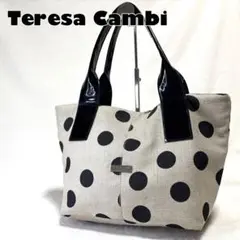 限界価格⭐︎Teresa Cambi トートバッグ ポルカドット 水玉