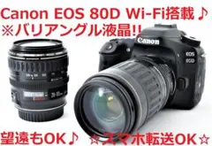 Wi-Fi搭載♪☆お得なWレンズセット!!☆Canon キャノン EOS 80D