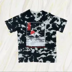東京 富士山 タイダイ Ｔシャツ ブラック 1805