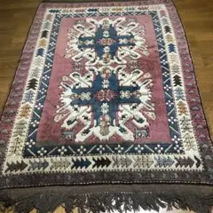 絨毯　カーペット　カザフスタン　カザック刺繍　洋書　古書　模様　パターン アフガニスタン絨毯 カザック 187x245cm