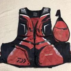 釣研 T-GRADE ライフジャケット 黒/赤 楽天市場】サマーセール ライフジャケット 大人用 桜マーク付