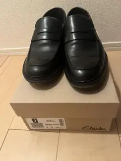 Clarks Chantry Penny ブラックレザー ローファー UK6