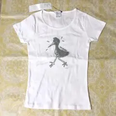 【新品未使用】安蘭けい　ヤンバルクイナのイラスト ホワイトTシャツ