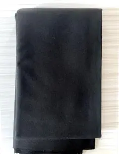 黒、ブラック　中厚地　103×110cm