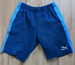 PUMA ハーフパンツ ネイビー ライトブルー サッカー フットサル スポーツ