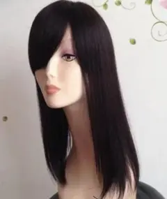 ☆人毛100%☆部分ウィッグ　かつら 白髪隠しW45
