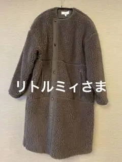 【HYKE】ボアコートFAUX SHEARLING COAT