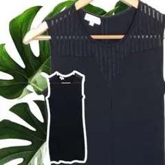 a2277 ESCADA ノースリーブワンピース XS 上品 シンプル