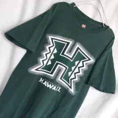ハワイ大学 University of Hawaii ロゴ グリーン Tシャツ