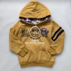 (未使用)Navy. マックハウス 裏起毛 パーカー トレーナー 110