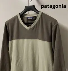 patagonia パタゴニア USA製 Vネック フリース セーター メンズL
