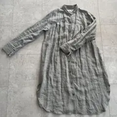 ジャンニロジュディチェ　ワンピース　ロング　シャツ　L リネン　未使用品