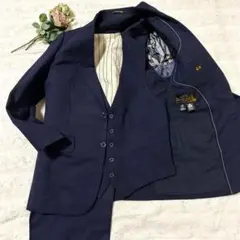 貴重品　ELEVEN SUIT NEWYORK スリーピーススーツ ストライプ