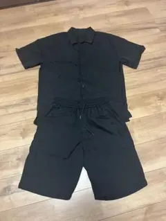 Aaronlive 夏 セットアップ 半袖 ハーフパンツ　吸汗速乾 メンズ 夏服