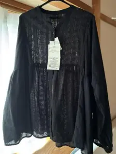 シーズンリーズン　洗い加工　レースブラウス