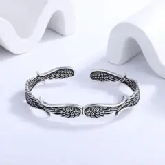 ブレスレット　エンジェル　メンズ　羽　ウイング　韓国　バングル　アンティーク