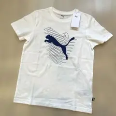 [新品、未使用品]PUMAキッズTシャツsize152ホワイトロゴ