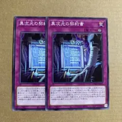 遊戯王OCG 異次元の契約書 ノーマル 2枚セット N