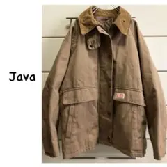 Java 中綿入り オーバーサイズ カバーオール ワークジャケット S ベージュ