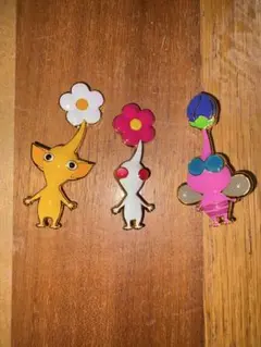 ピクミンキャラクター ピンバッチ 3個セット 公式ショップ購入品