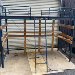 ※配送可能地域要確認　ロフトベッド　改造品　使用感あり