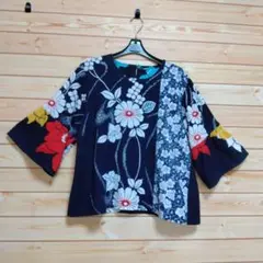 浴衣リメイク　ブラウス