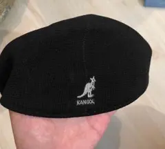 カンゴール　黒　KANGOL ハンチング　ブラック　Mサイズ　帽子