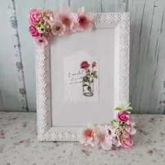 可愛いお花のフォトフレーム♡