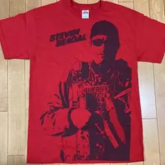 良品 US古着 スティーブンセガール ビッグプリント 半袖 Tシャツ M