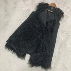 ☆美品☆Theory セオリー　現行　ロングジレ　ベスト　黒ブラック　L