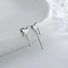 silver925 ピアス ハート とろける バレンタイン 秋冬 クリスマス