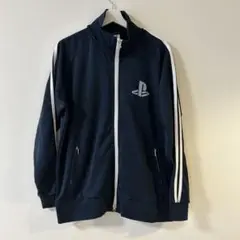 プレイステーション　ジャージ　ネイビー×ホワイト　XL