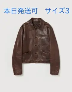 AURALEE 25AW HEAVY LAMB LEATHER BLOUSON