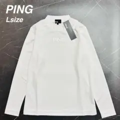 【新品】PING ピン　ゴルフウェア　長袖シャツ　レディースＬ　白