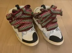 LANVIN clubスニーカー 39 ホワイト/グレー