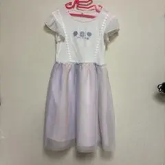 限定値下、8/11まで　フリル付き半袖ワンピース 130cm