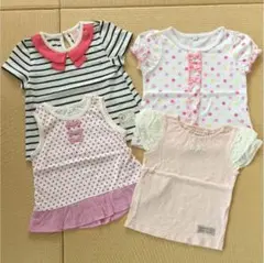 女の子 Tシャツ4枚セット 95〜100