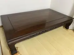 高級座卓 透かし彫り アンティーク