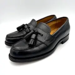 【美品】リーガル REGAL タッセルローファー シボ加工 レザー ブラック