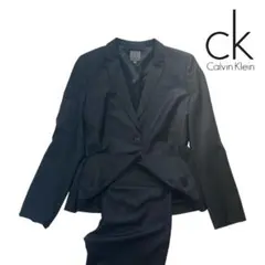09T045☆ Calvin Klein 総裏 パンツスーツ セットアップ L