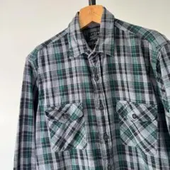 USA古着　J.CREW　ビンテージ　ヘビー　フランネルシャツ　長袖　厚手　M