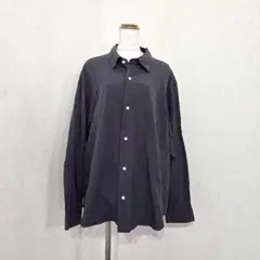remer コットン100% オーバーサイズシャツ ダークグレー（M）