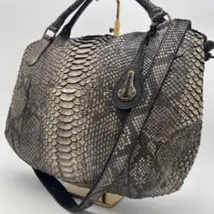 【定価13万円】【美品】 フーシフェルナーレ パイソンレザー 2wayバッグ