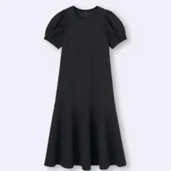 即購入OK❤︎完売品❤︎GU ボリュームスリーブワンピース M ブラック