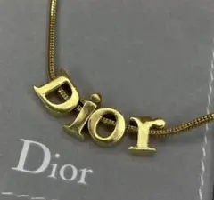 美品 Dior クリスチャン・ディオール ゴールドカラー ネックレス