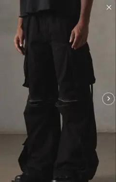 【GRANCY】ジップデザイン カーゴパンツ　カーキ　Mサイズ GRANCY】ZipDesign CargoPants / ジップデザイン カーゴパンツ