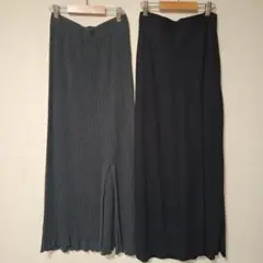 ungrid スリットロングスカート2点