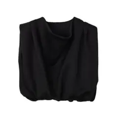 AMERI アメリ24SS DIMENSIONAL FOLD TOP ブラック