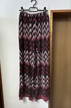 【Tani Japan】ジグザグパターン ロングパンツ